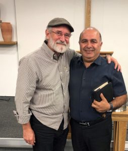 Author with Arab Pastor Hani in Cana Village